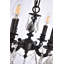 Lustre classique / traditionnel à 4 lumières de style bougie avec détails en cristal Downes-49586100-49586104-49586367