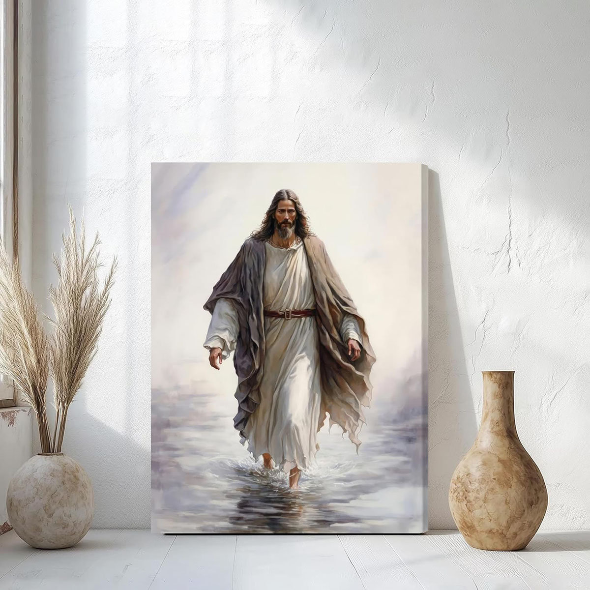 Lily Manor Wall Art Jesus Walking On Water Canvas Print Christian ...