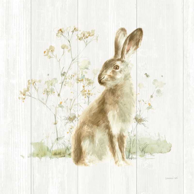 Meadows Edge VII On Wood by Danhui Nai - Wrapped Canvas Painting, 91cm H x 91cm W