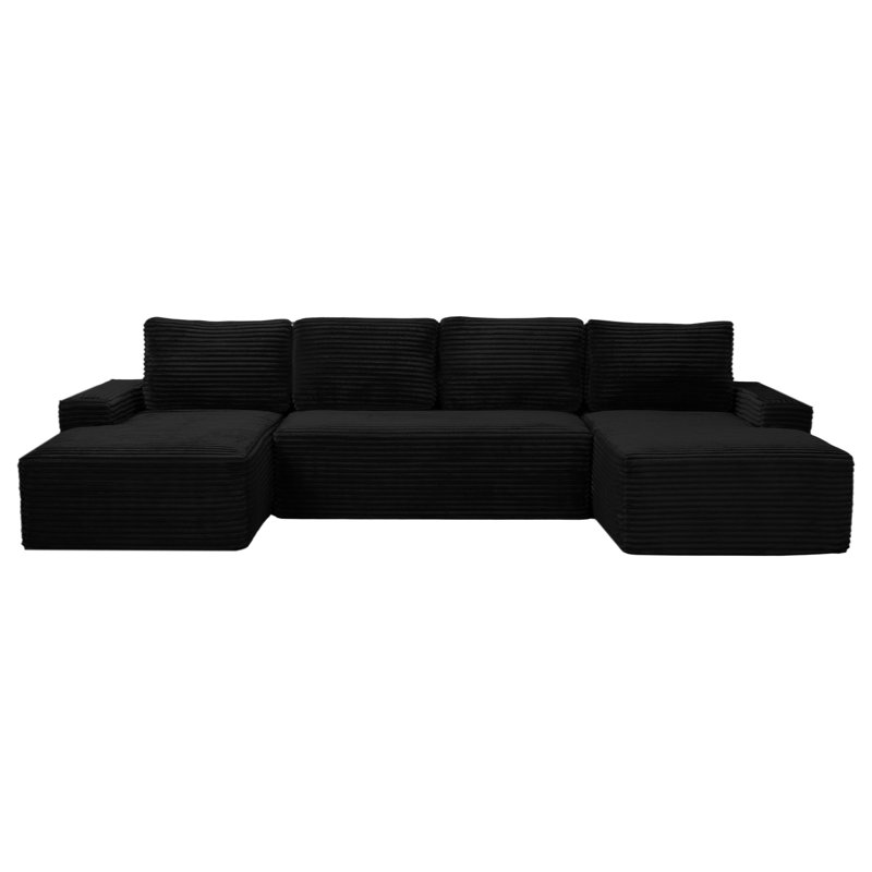 Upholstered 63.38 " Fabric Sectional