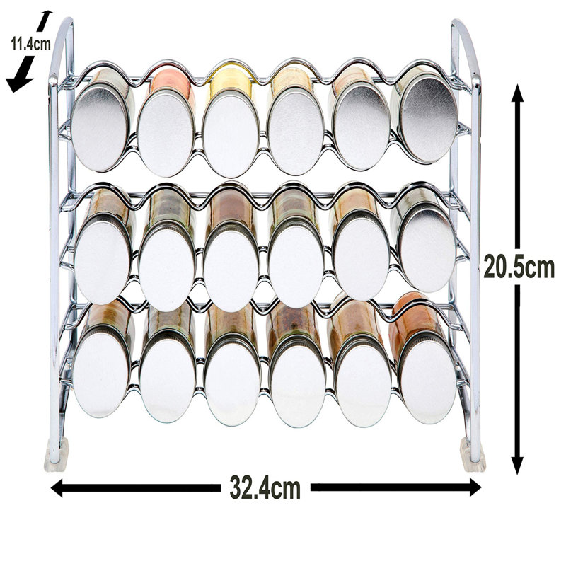 Freestanding Spice Jar & Rack Set