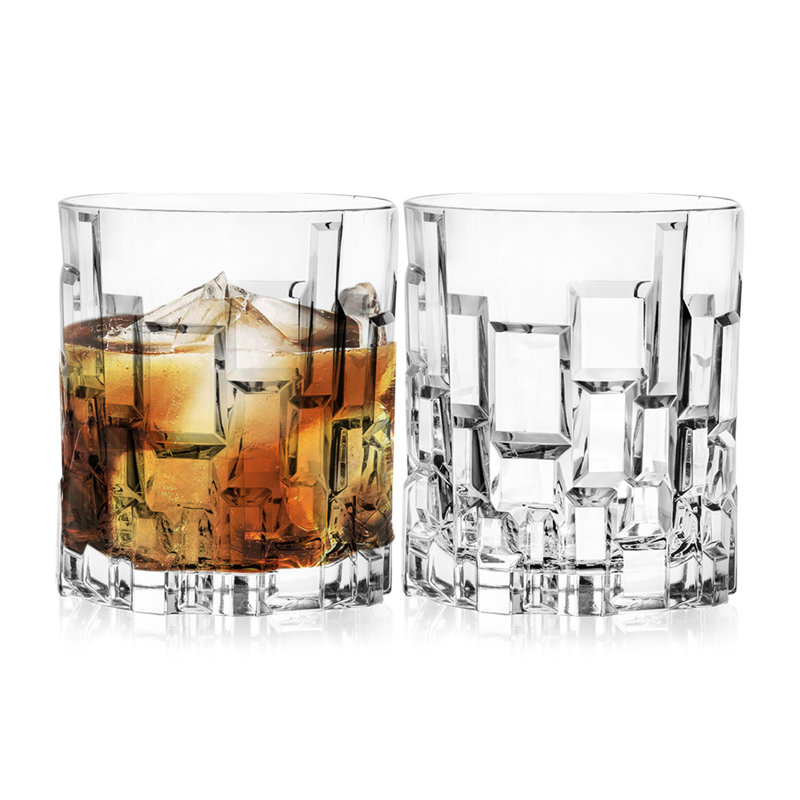 Whiskey Glasses - Ensemble de 2 verres à whisky Old Fashioned - DOF - 11 oz - Fabriqué en Europe