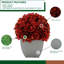 Synthetic Fabric Burgundy Hydrangea Arrangement in Planter-1553681573-1488260805