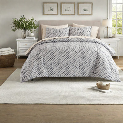 Striped and Abstract Comforter Set