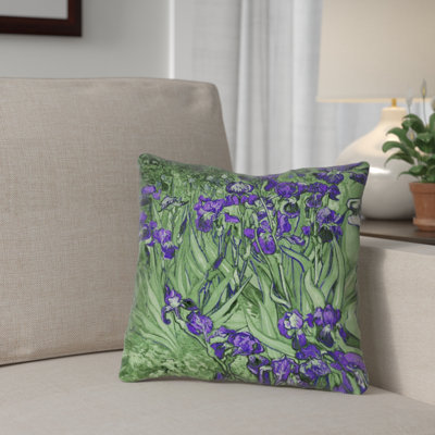 Housse de coussin carrée irises Morley