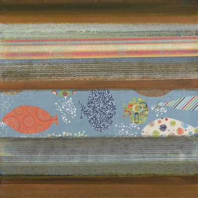 Fantasy Fish I by Willie Green-Aldridge - Wrapped Canvas Painting