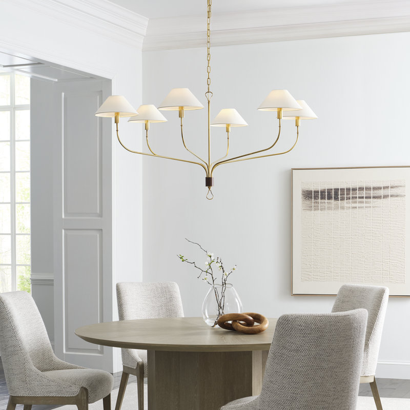 Griffin 6 - Light Chandelier, Bronze