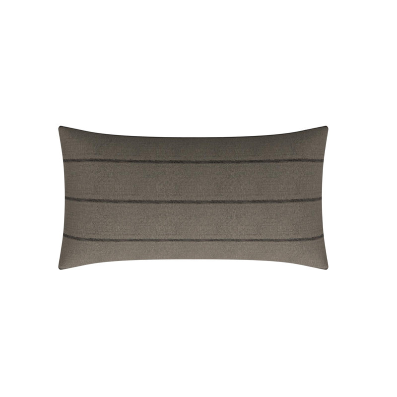 Linen Rectangular Pillow Cover & Insert, 16"H x 30"W, Brown