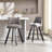 Velvet Upholstered Barstools set of 2-1937479433