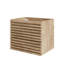 Base de meuble-lavabo mural simple 24 po avec façades de tiroir cannelées 3D et glissières pleine extension, lavabo non inclus-131651802