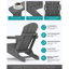 Chaise Adirondack pliante pour l'extérieur, résistante aux intempéries (vert)-1083084288