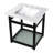 Quadras Ceramic Rectangular Console Bathroom Sink with Overflow-49617703-49610569