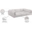 Canapé modulaire réversible de large de 152 po avec repose-pieds Ivanko-87141477