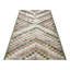 One-of-a-Kind Hand-Knotted 1960s 3'4" x 5'10" Wool Area Rug in Green/Beige/Red/White