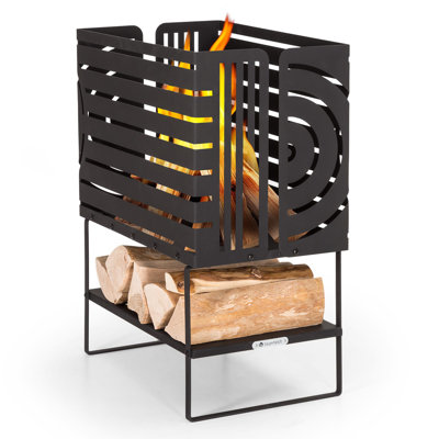 Rectangle Charcoal and Wood Burning Fire Pit