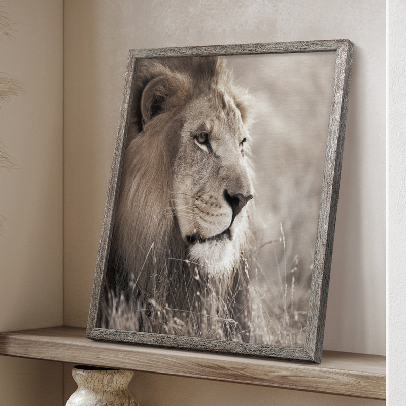 Leo Framed Print - Solid Wood, 21" H x 17" W