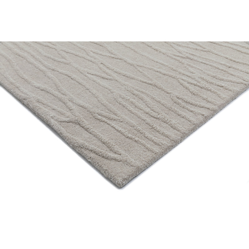 Tapis de couleur unie touffeté à la main Linn, Rectangle 7 pi 6 po x 9 pi 6 po