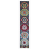 Hand Knotted Wool Area Rug in Navy
