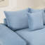 Fauteuil surdimensionné en velours côtelé 54,3 po avec coussins-1110956083