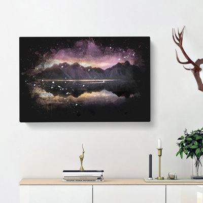 Black Sand Beach Iceland - Wrapped Canvas