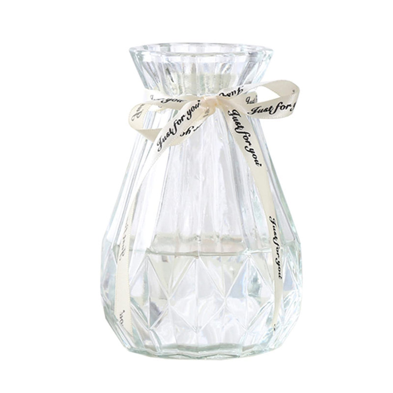 Spann Glass Floor Vase, Clear