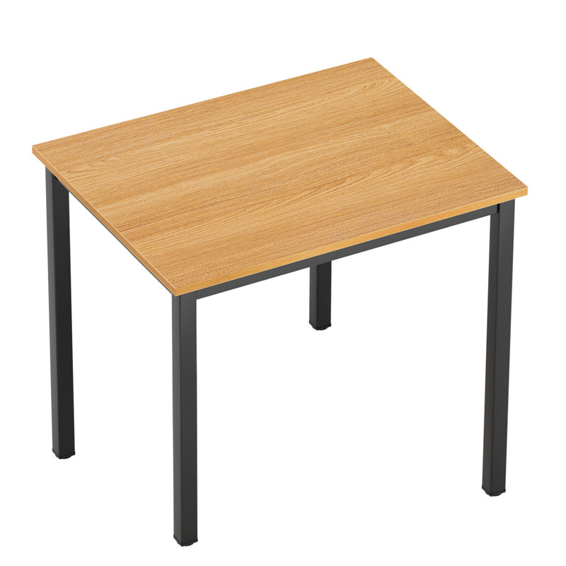 31.5''Wx 23.6'' D Rectangle Computer Desk, Oak/Black, 29.53" H x 31.5" W x 23.62" D