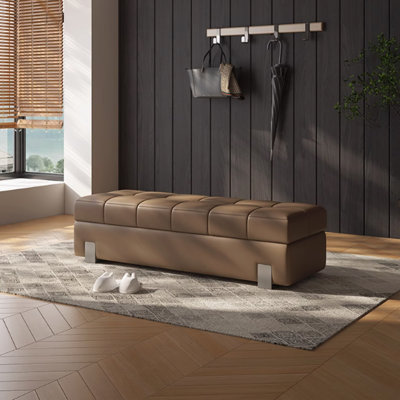 Storable Long Sofa Bench Storage Shoe Change Bench