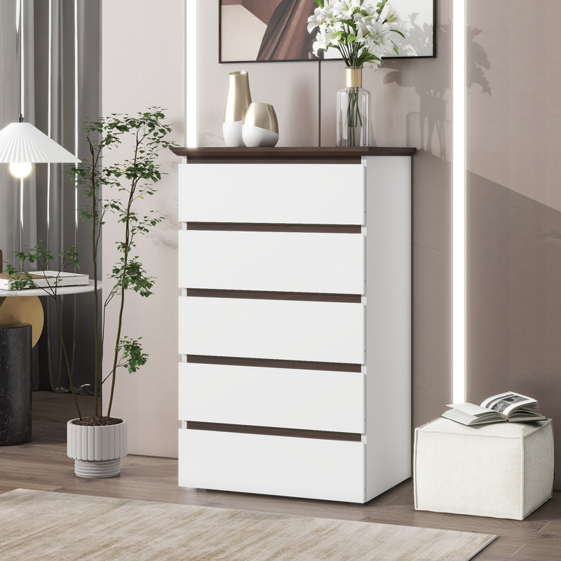 Commode 5 tiroirs pour chambre à coucher