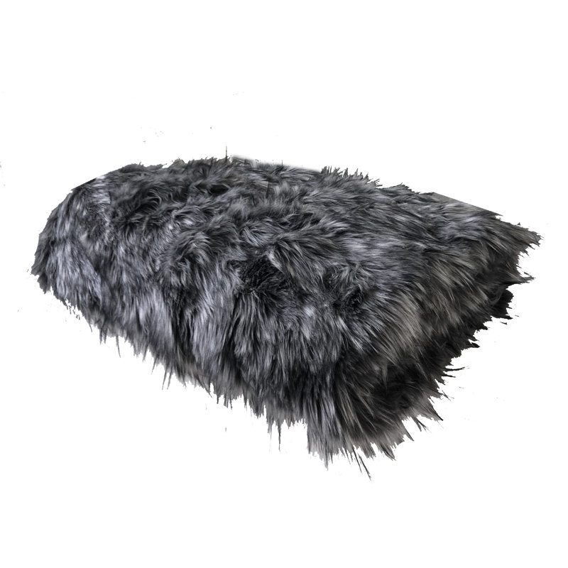 Couverture en fausse fourrure Luxury Wolf, l 70 po x L 90 po