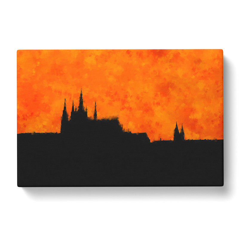 Prague Castle - Wrapped Canvas Painting, 35cm H x 50cm W x 3cm D