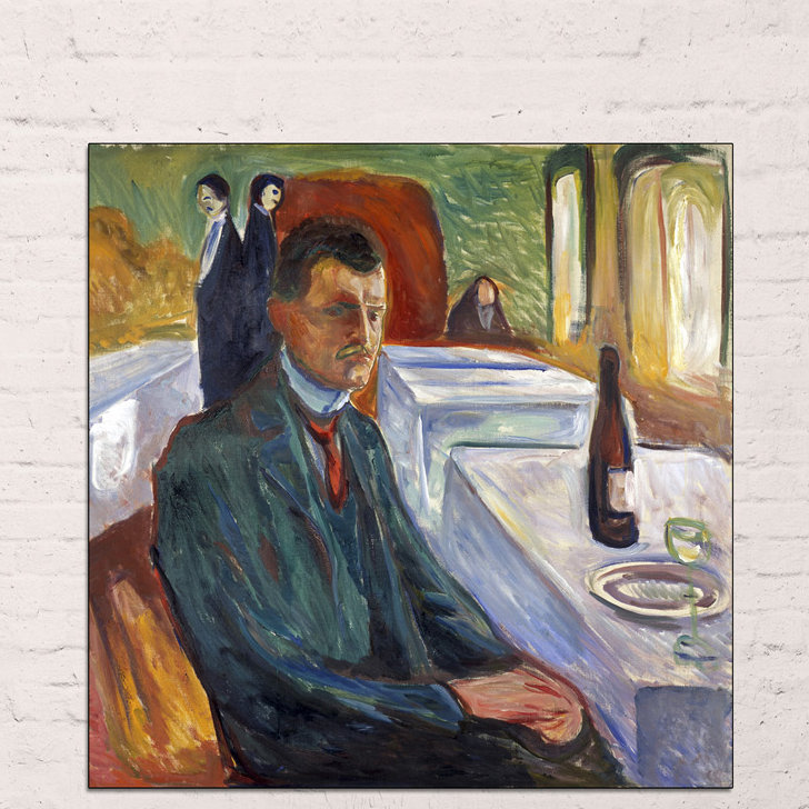 Edvard Munch - Wrapped Canvas Painting, 100cm H x 100cm W x 1.8cm D