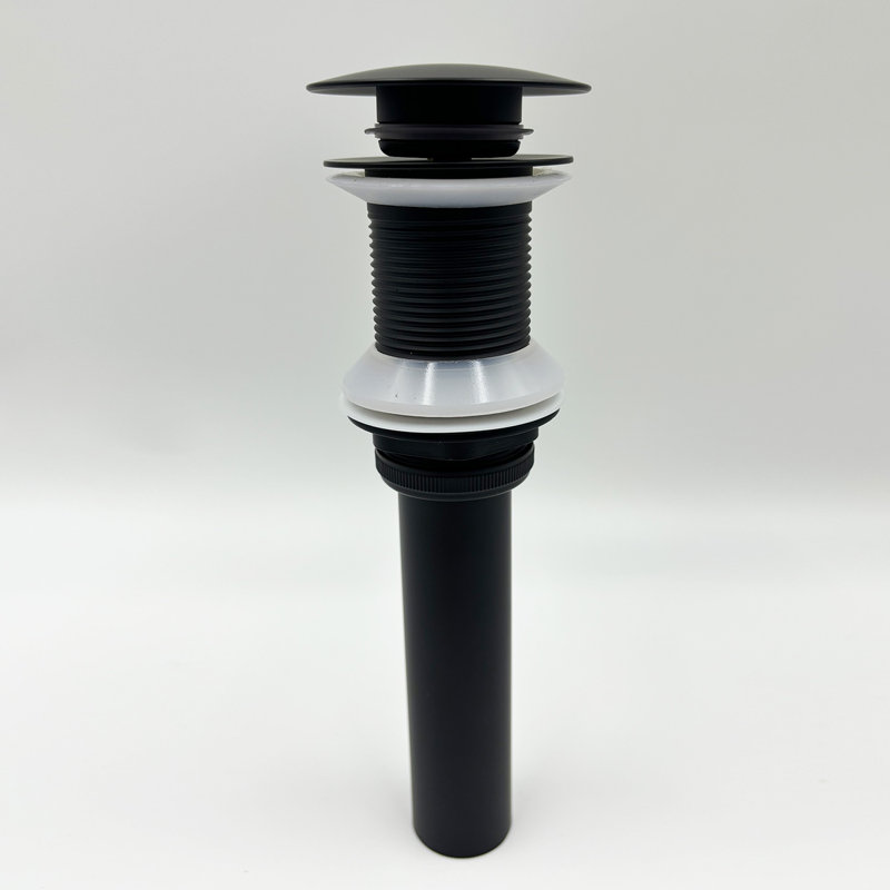 Pop Up Bathroom Sink Drain Without Overflow – Easy-clean Press Design, Leak-proof Gasket, Perfect For Vessel Sink/lavatory Vanity