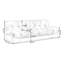 Causeuse-coussin en polyester blanc standard