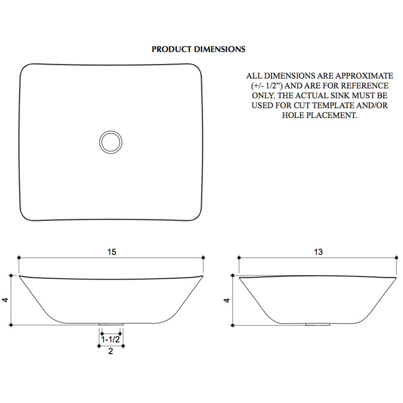 D'Vontz Copper Bathroom Sinks 13'' Metal Rectangular Bathroom Sink, Shiny Copper