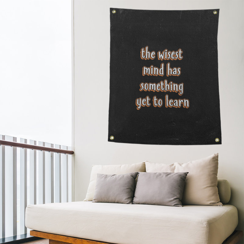 Polyester Tapestry, 59' H x 50" W, Orange