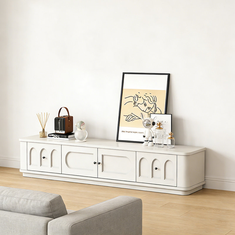 Meuble télé Minimalist, H 12,99 po x L 70,86 po x l 11,81 po, Brun