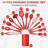 14 PCS Silicone Cooking Utensil Set, Kitchen Utensils Set, Red