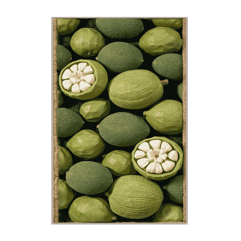  Tapis lavable Cherimoya, Tapis de couloir 2 pi x 4 pi