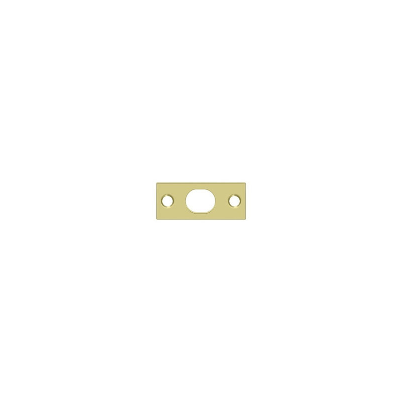 Deltana SP12EFB3 Strike Plate For Extension Flush Bolt in Polished Brass, Polished Brass