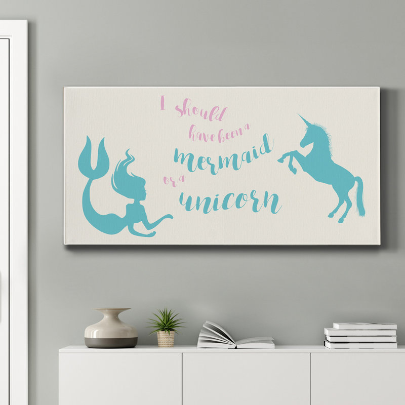 «Mermaid Unicorn», reproduction sur toile tendue, H 8 po x l 20 po x P 1,5 po
