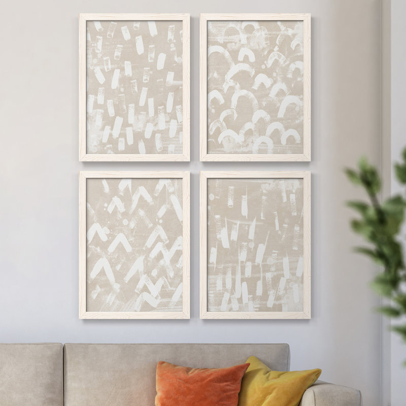 «Earth Gravure I», toile encadrée de qualité supérieure - prête à être accrochée, Blanc, H 43,5 po x l 31,5 po x P 1 po