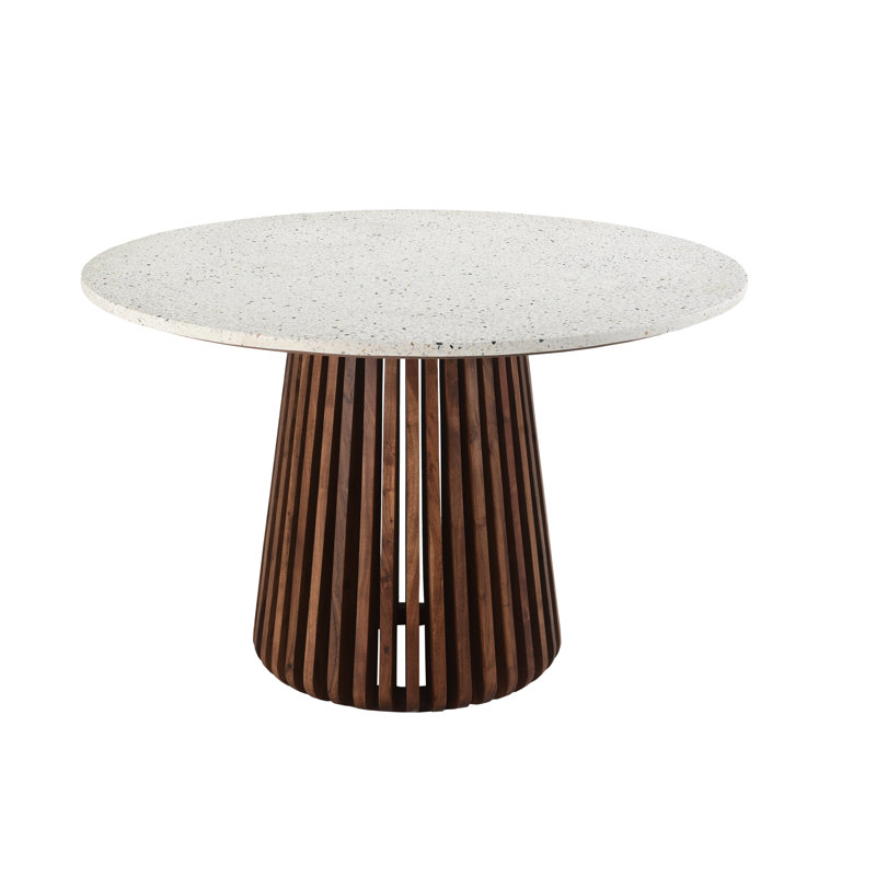 Kendall 46" Terrazzo Pedestal Dining Table