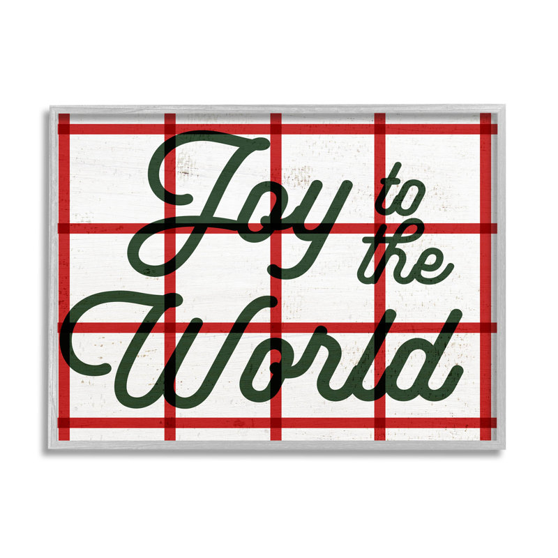 Joy To The World at-275, H 16 po x l 20 po x P 1,5 po, Estampe numérique Farmhouse