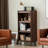 Nut-brown Solid Wood + Glass Display Cases