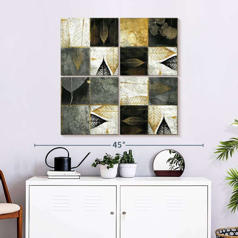 Harnek Leaf Patterned Tiles, 32" H x 32" W