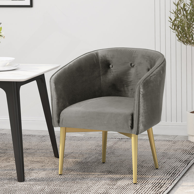 Fauteuil moelleux confortable avec une utilisation polyvalente et un design élégant, Gris