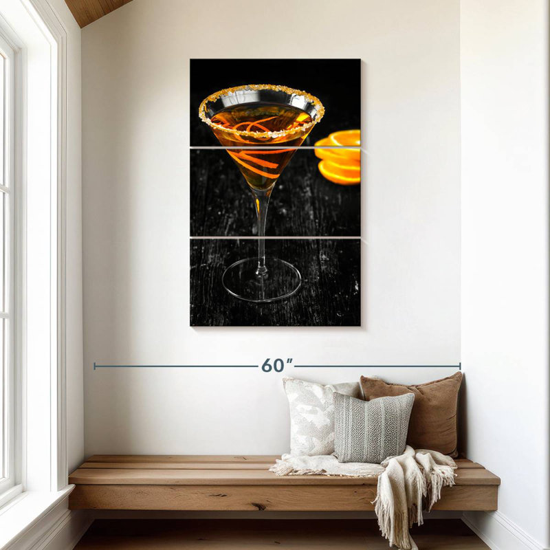 Yarlin Citrus Martini Cocktail, 45" H x 28" W