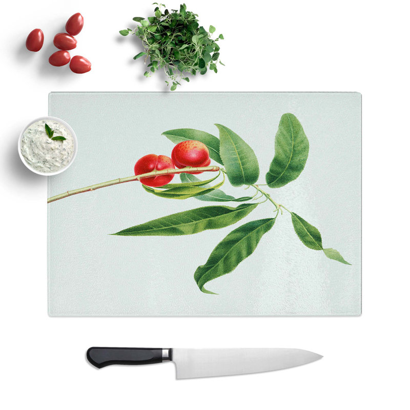 Tempered Glass Apricots by Giorgio Gallesio Chopping Board, 39 cm W x 28.5 cm L
