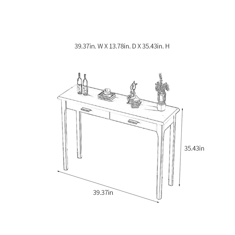 Console Modern Minimalist, 35.43" H x 39.37" W x 13.78" D