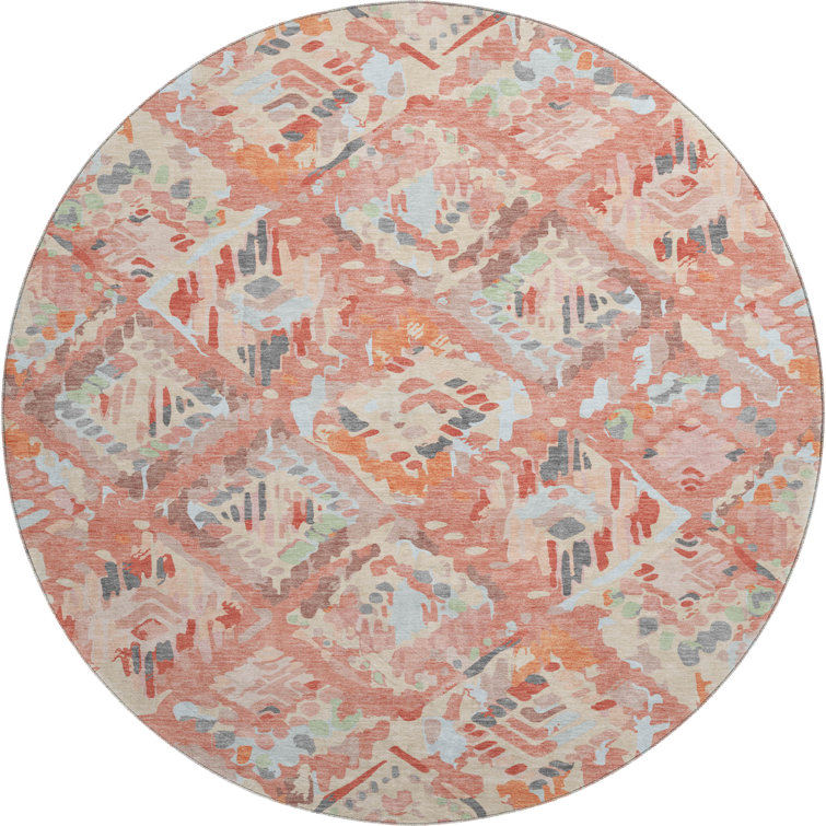 Premium Machine Washable Celis AMF1326 Diamonds Rug